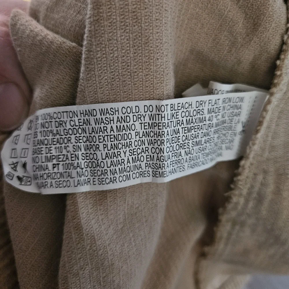 Forever 21 Corduroy‎ Overall Mini Skirt Women's Size S Tan
